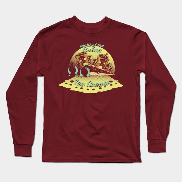 Night of the living ice-cream Long Sleeve T-Shirt by Gigan91